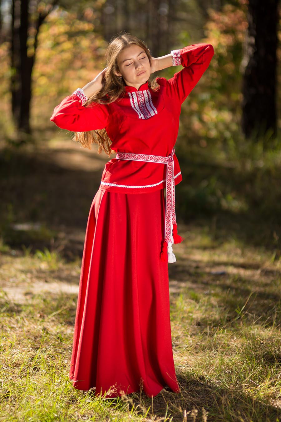Underwear Women in Slavic costumes in Daqing