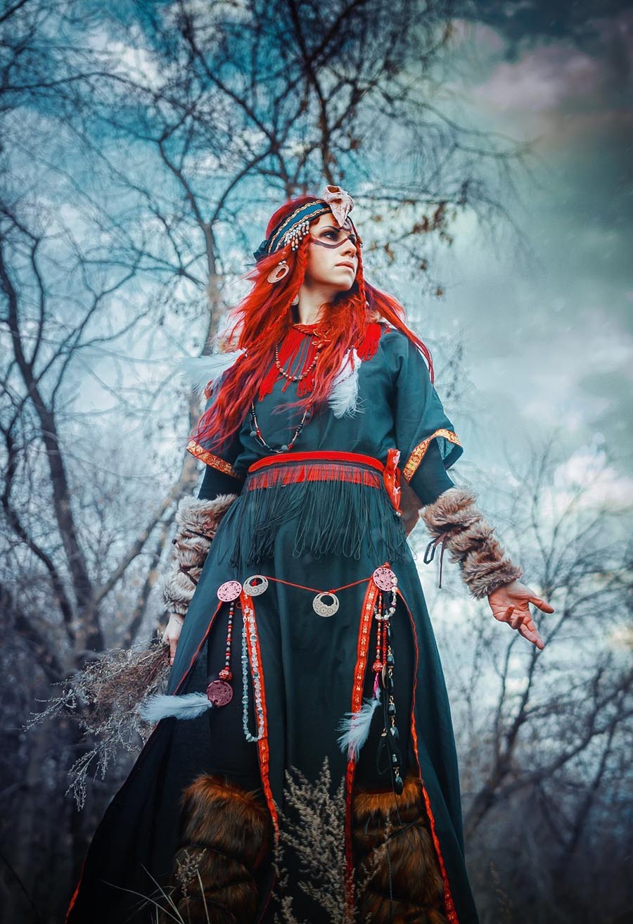 Girls in Slavic costumes underwear in Daqing