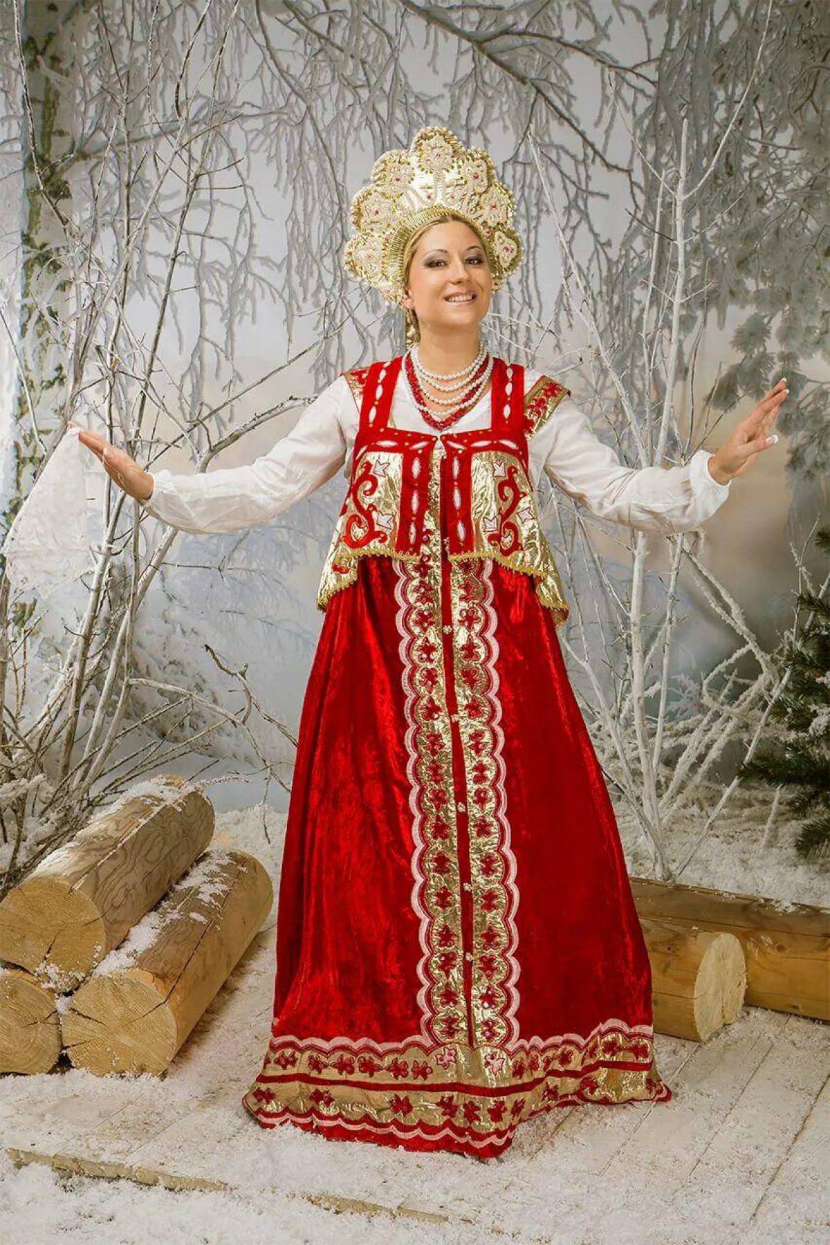 Girls in Slavic costumes in Daqing