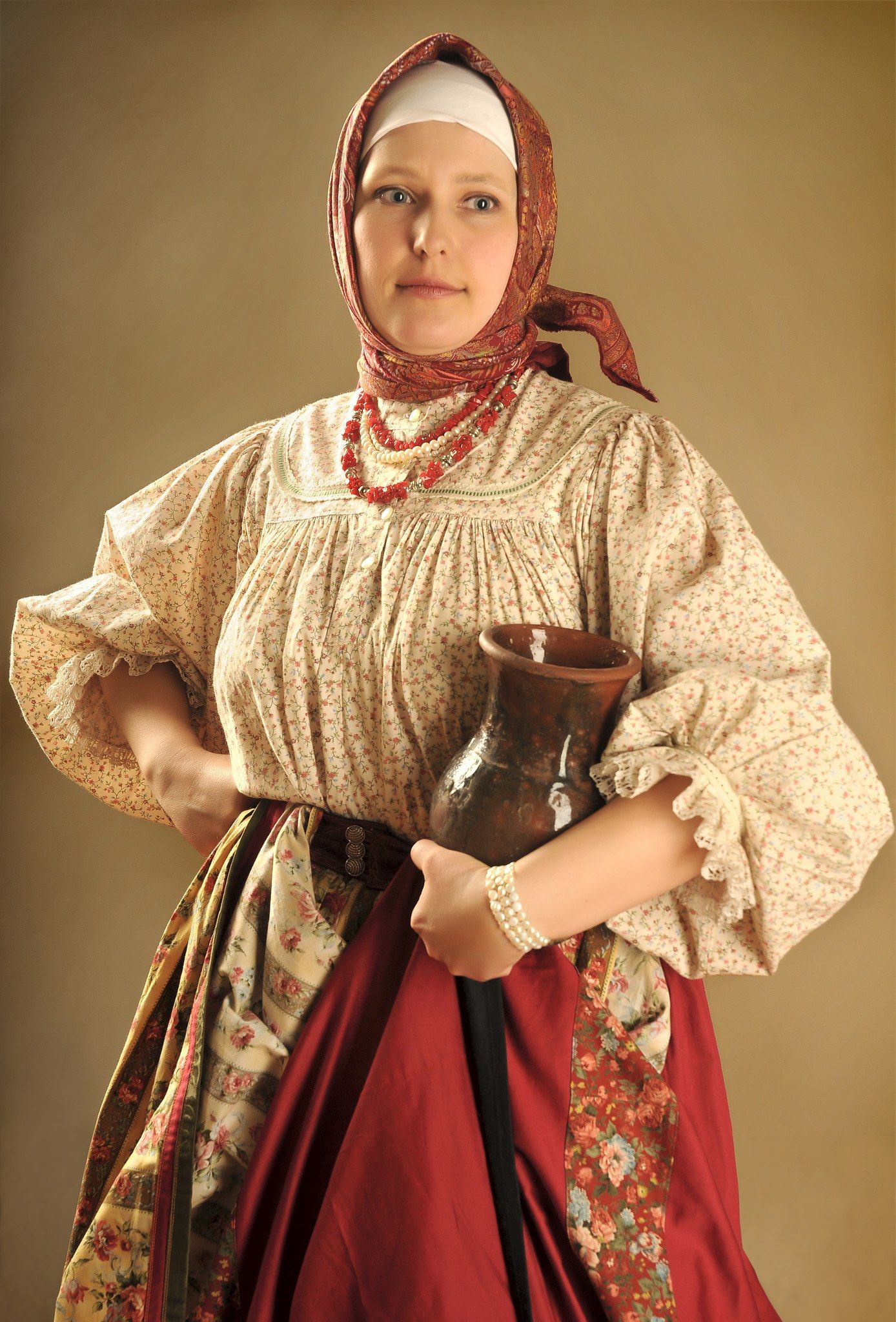 Girls in Slavic costumes in Daqing