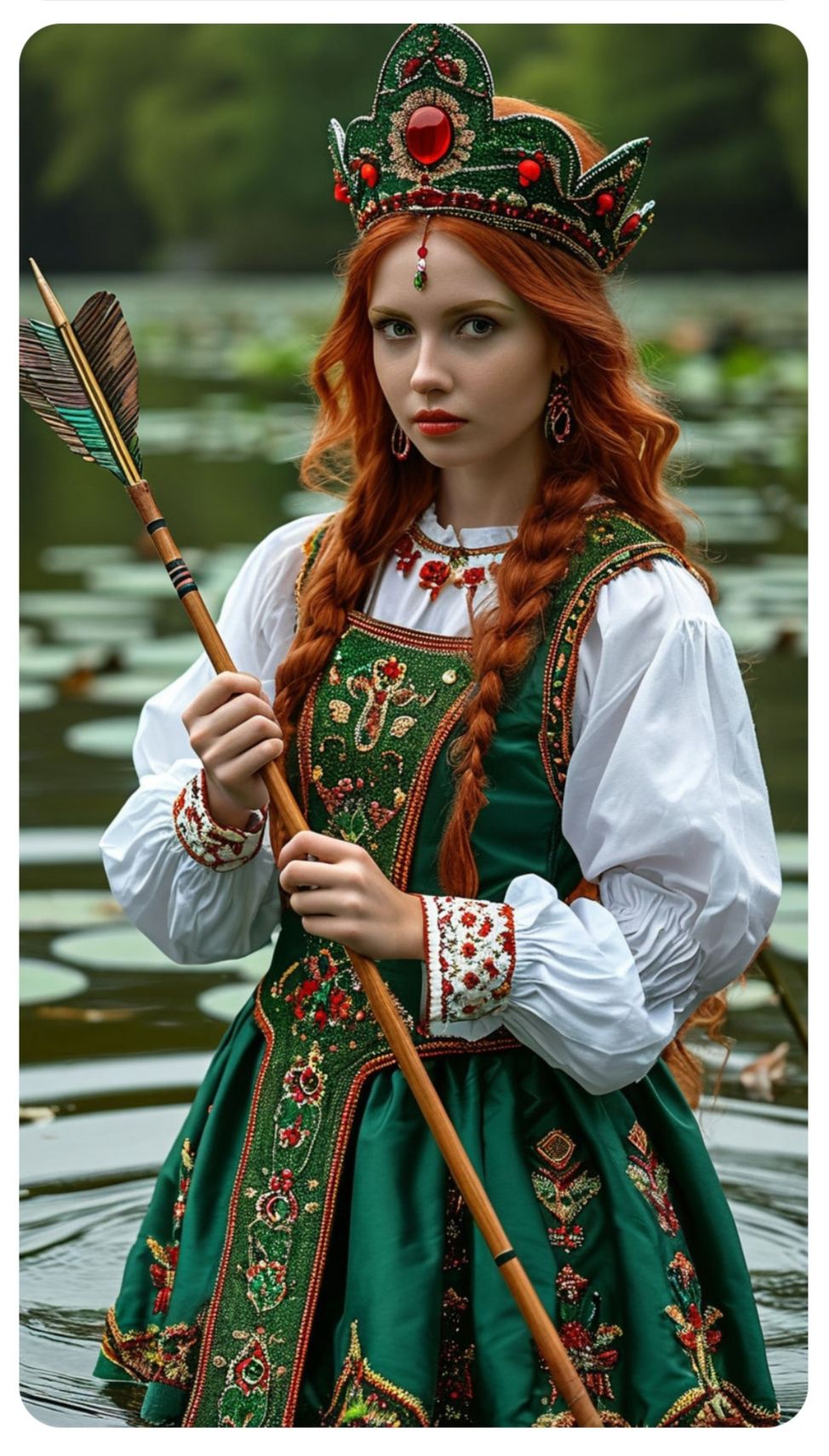 Nude girl Girls in Slavic costumes in Daqing